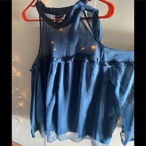 Cold shoulder blouse